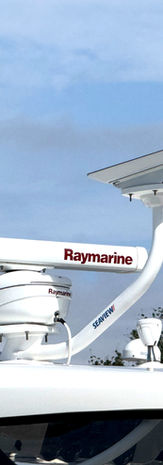 Raymarine HD Color radar and satellite internet installed on boat