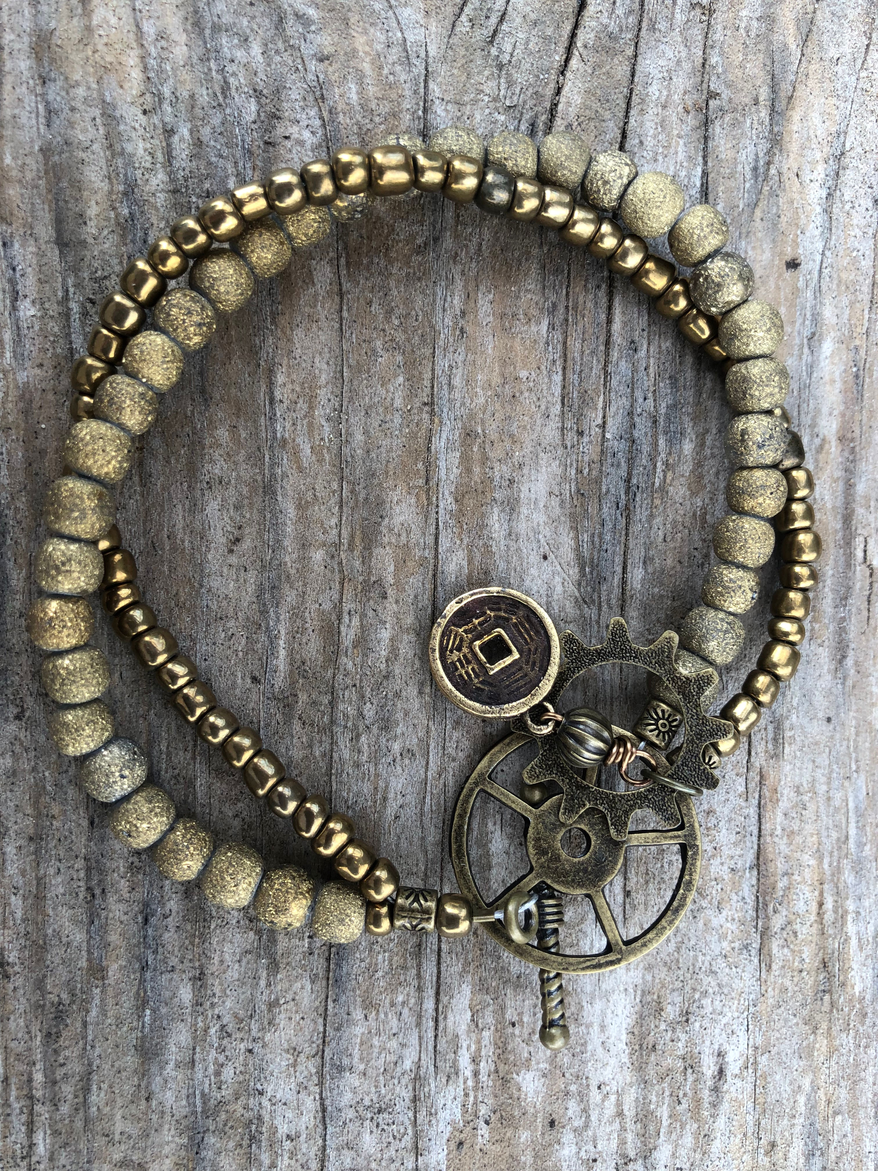 Gold Bead Bracelet