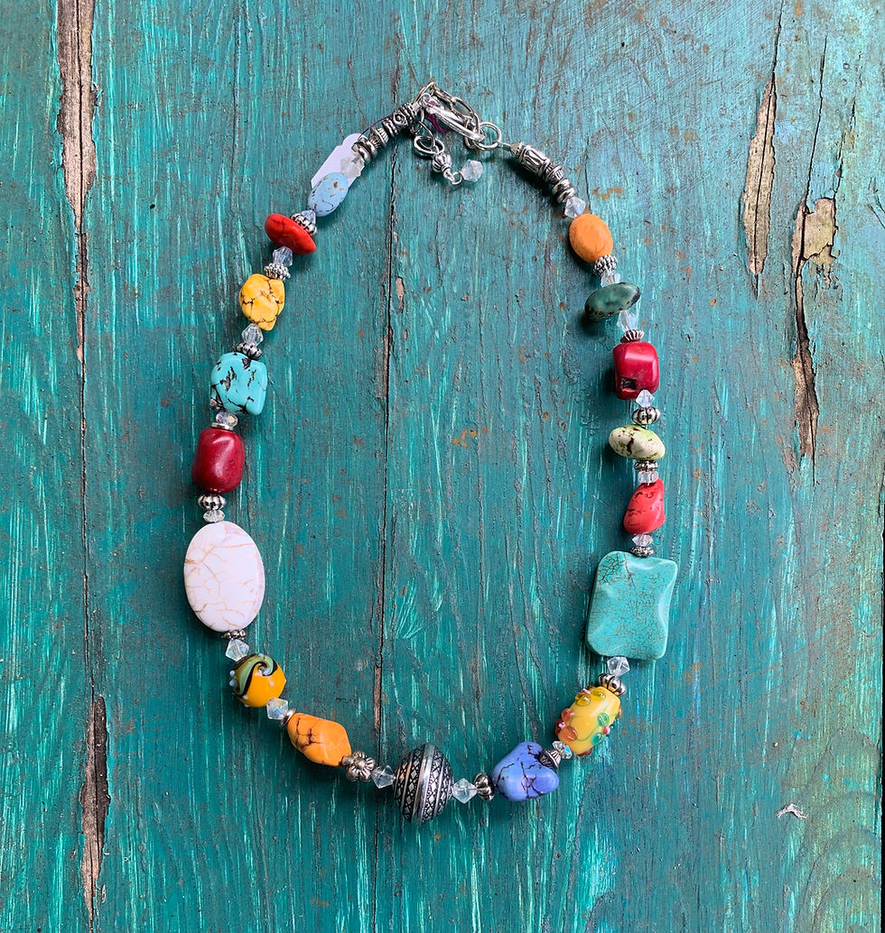 multi-colored necklace