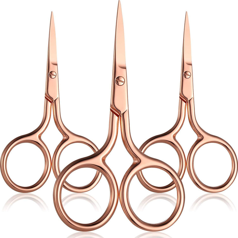 Thumbnail: Mudder 3 Pack Small Nose Scissors Facial Hair Trimming Mini Beauty Stainless St