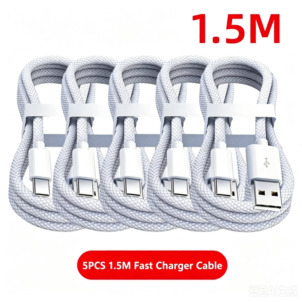 Miniatura: 5PCS USB A Cable to USB C 240W Fast Charging Charger Cable Supports Fast Chargin