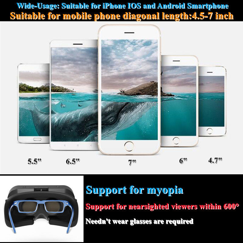 Miniatura: Shinecon Viar 3D VR Glasses Virtual Reality Device Helmet Lenses Headset Goggle 