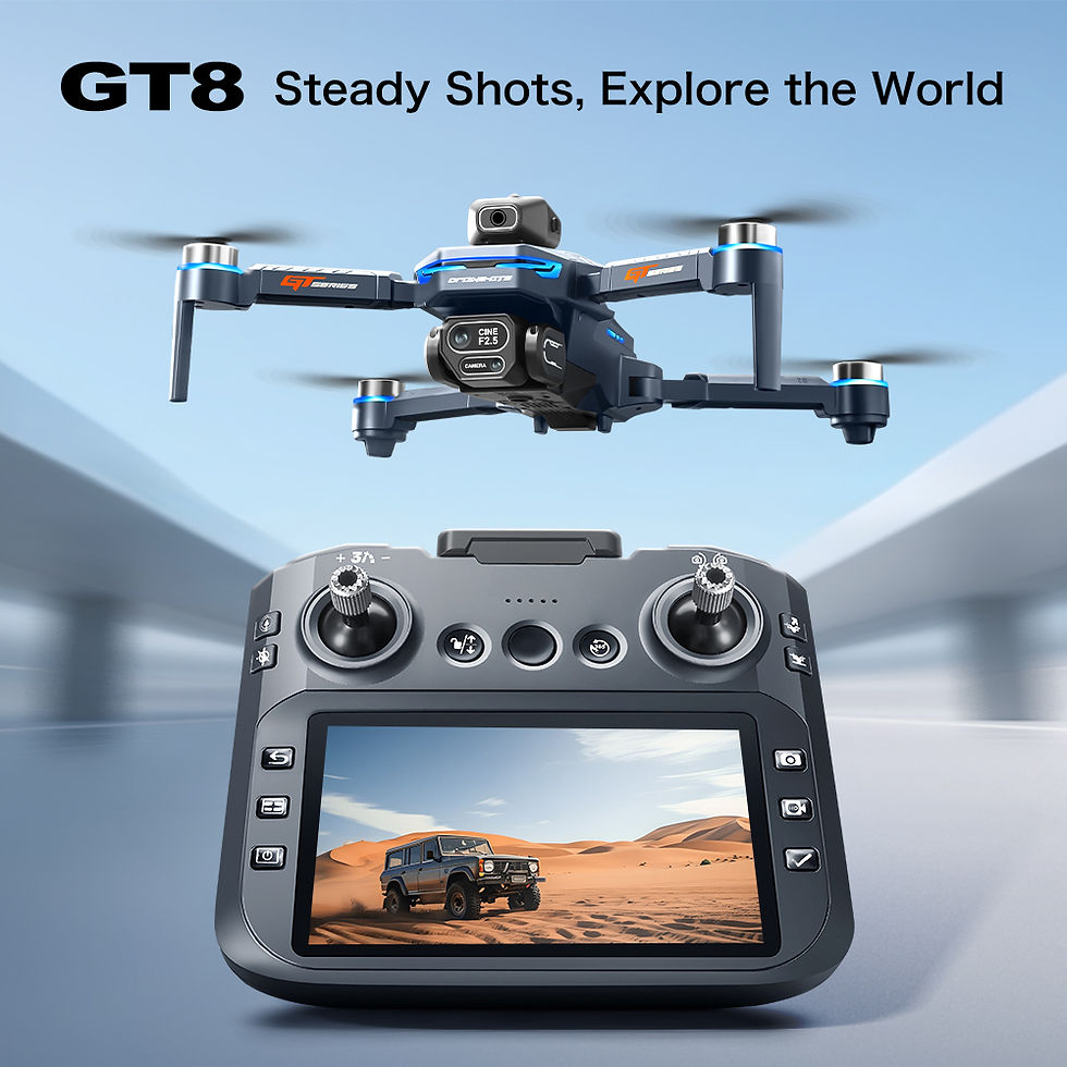 Miniatura: New GT8 Drone 8K Professional HD Dual Cameras Screen Remote 5G WIFI Brushless Mo