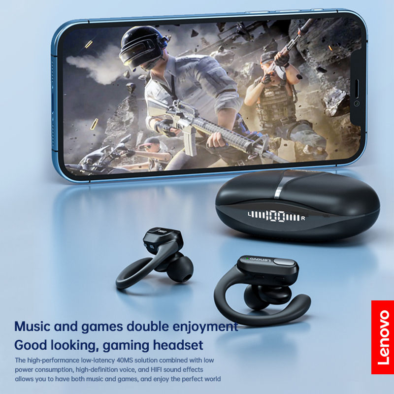 Miniatura: Lenovo XT80 Sports Wireless Earphones with Mics,Button Control, LED Power Displa