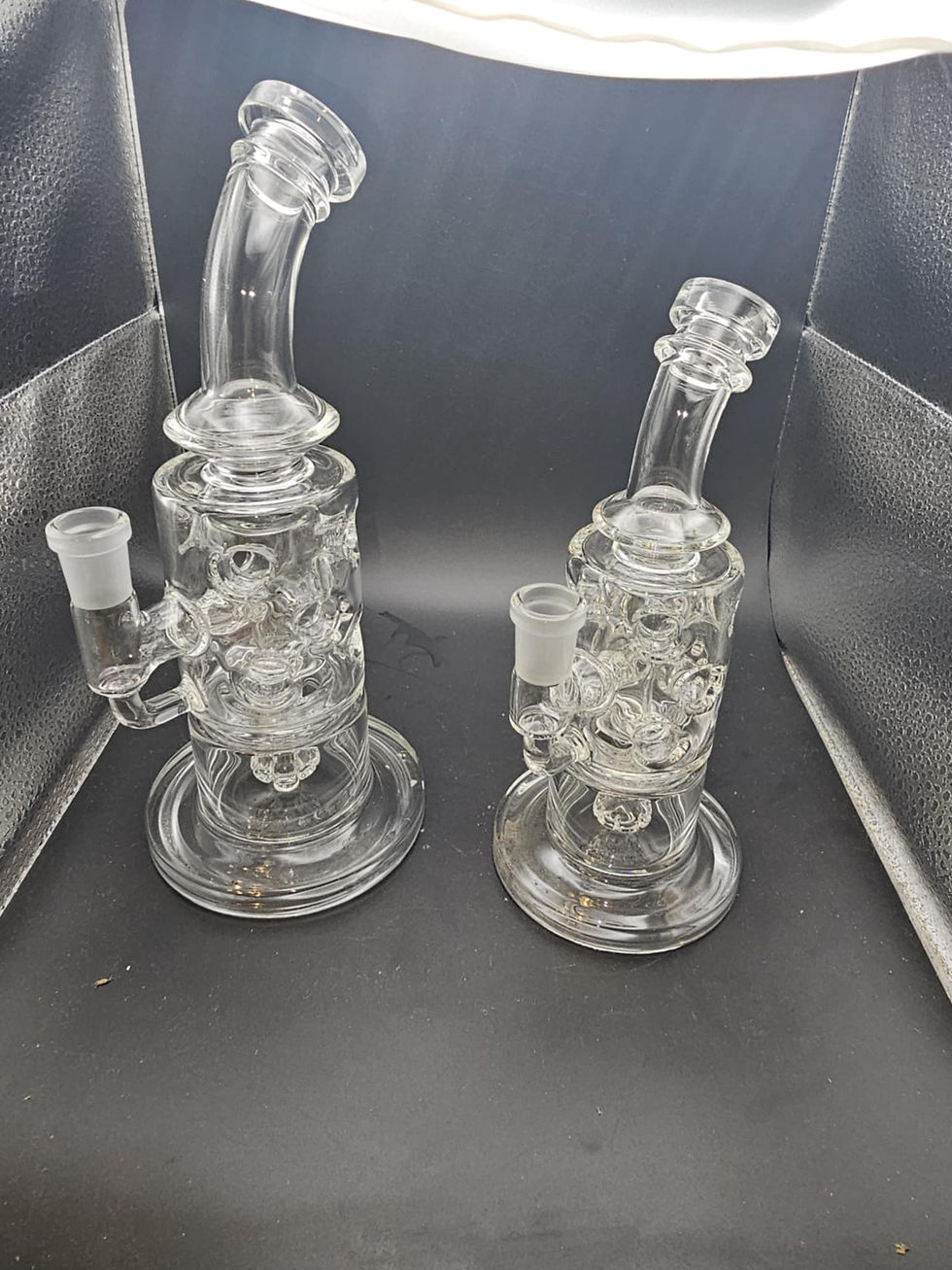 Clear Cylindrical Water Pipes