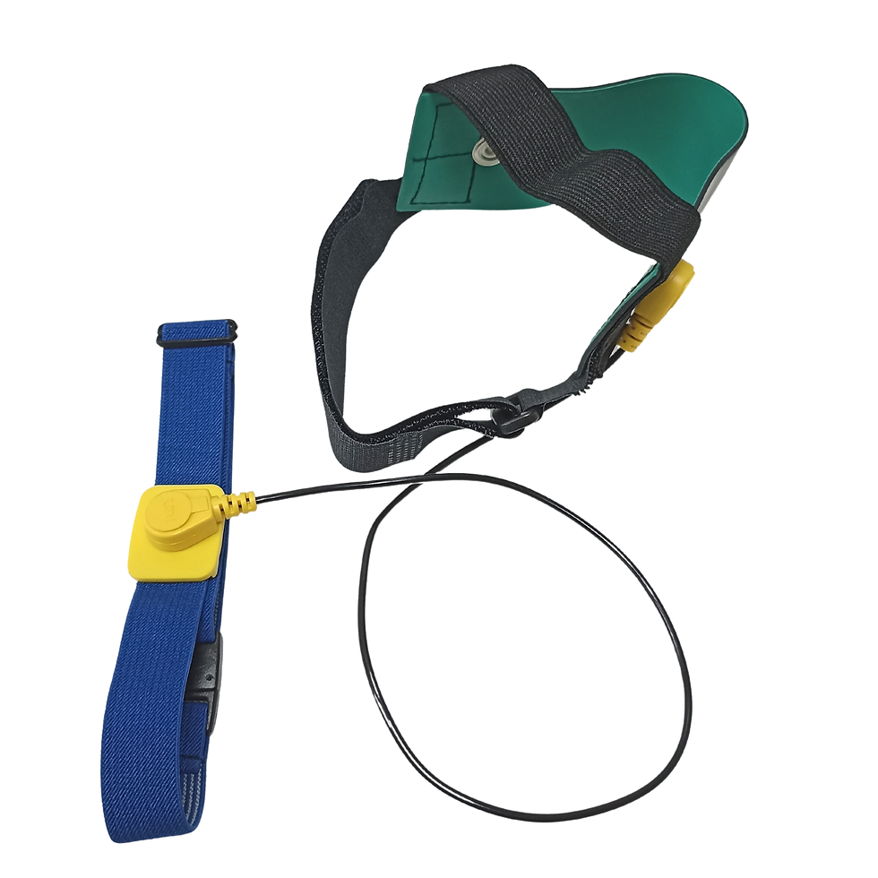 Thumbnail: ESD Toch Fastener with D-ring Type I Heel Grounder / Buckle Elastic Leg Band