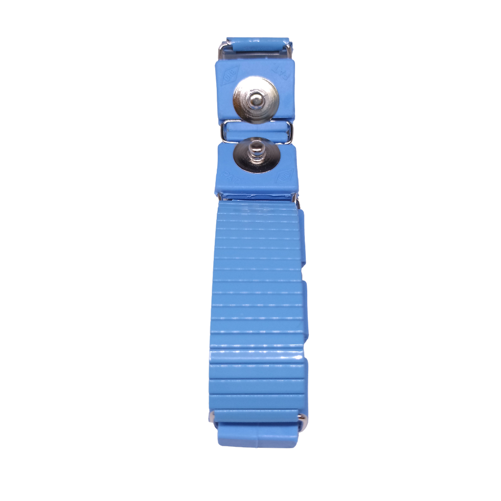 Thumbnail: Double loop & button Antistatic Wrist Band-Stainless Metal Band