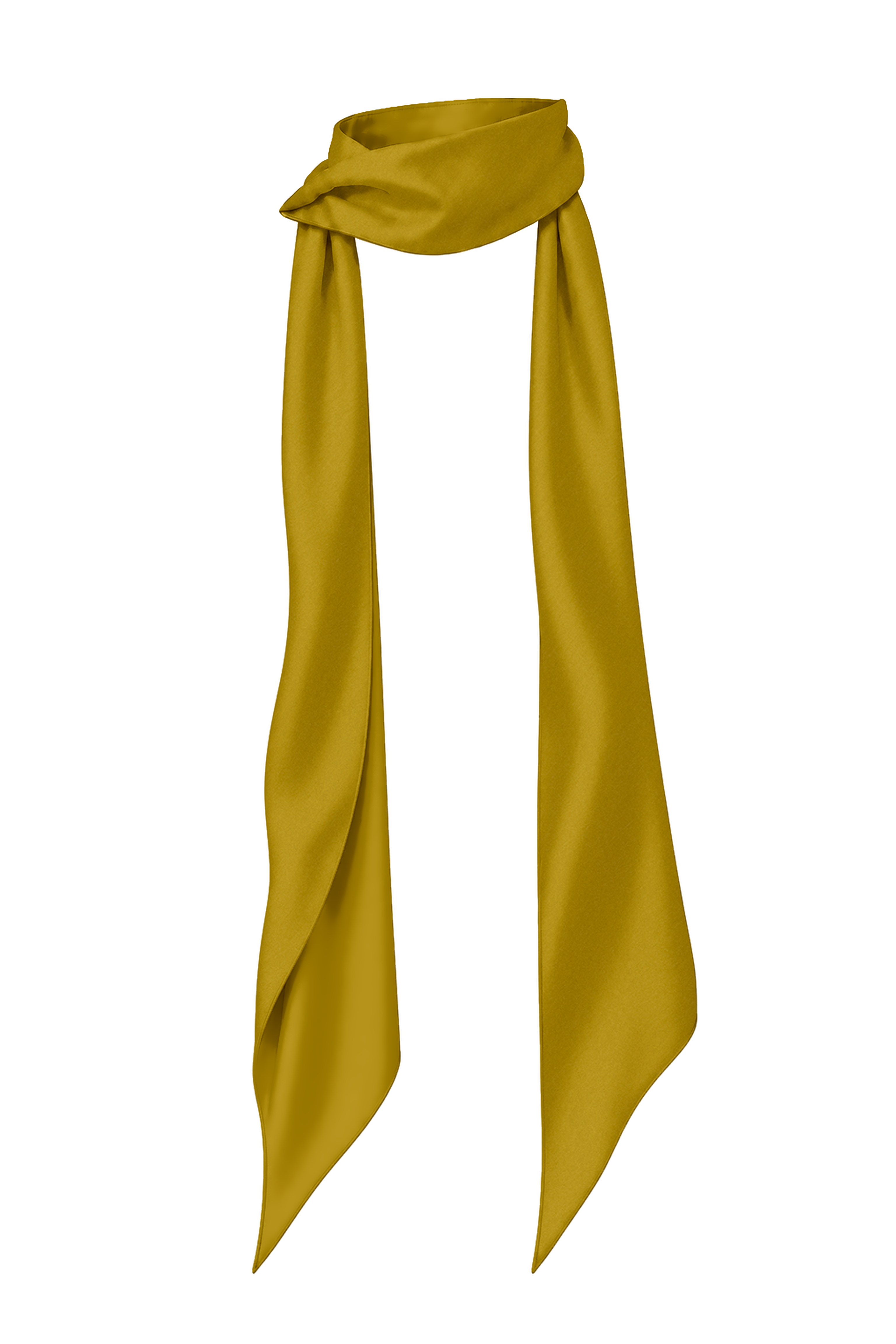 Silk Ribbon Scarf Gold