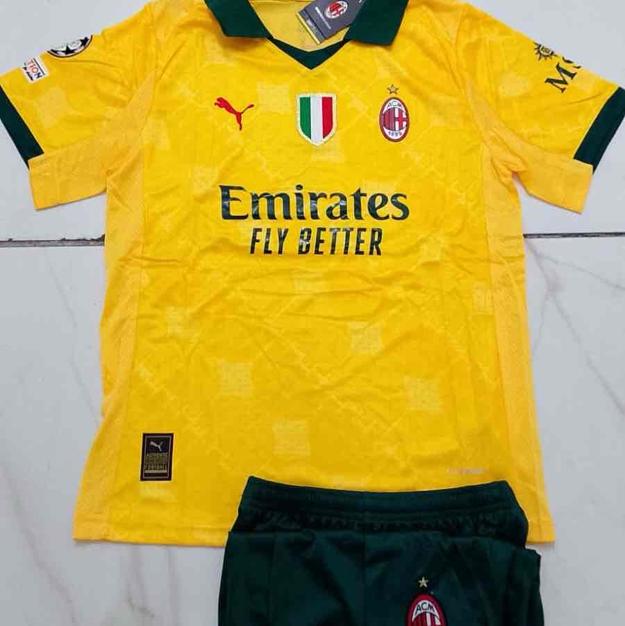 AC Milan Amarillo 25 Niños