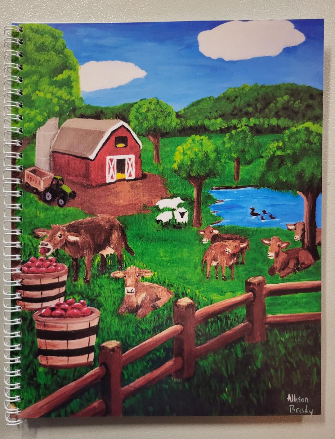 Cows on the Farm-Spiral Notebook