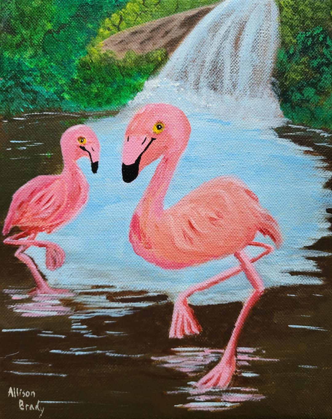 Flamingo Cove-Spiral Notebook