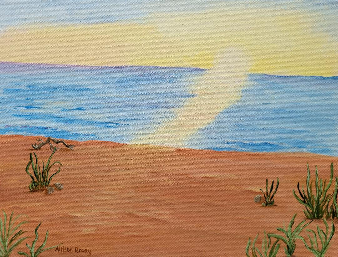 Sunset on Cape Cod Bay- Greeting Card