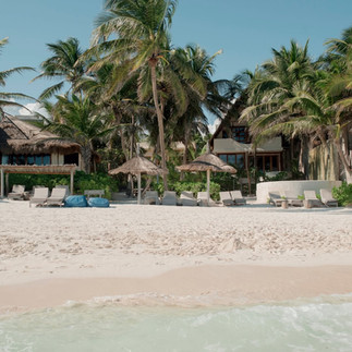 View of Mahayana Tulum from the seaa