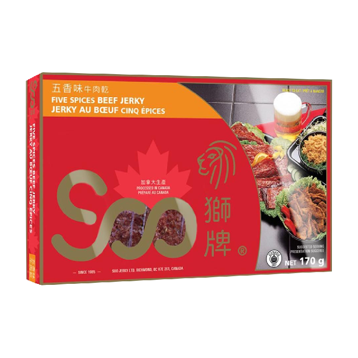 Soo Beef Jerky Five Spices 170g