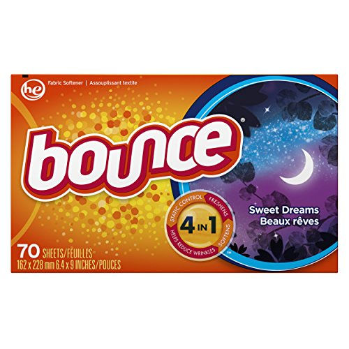 Bounce Fabric Softener Dryer Sheets Sweet Dreams Scent