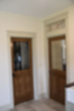 Custom trim packages and interior doors by Willow Creek Finishing. LLC