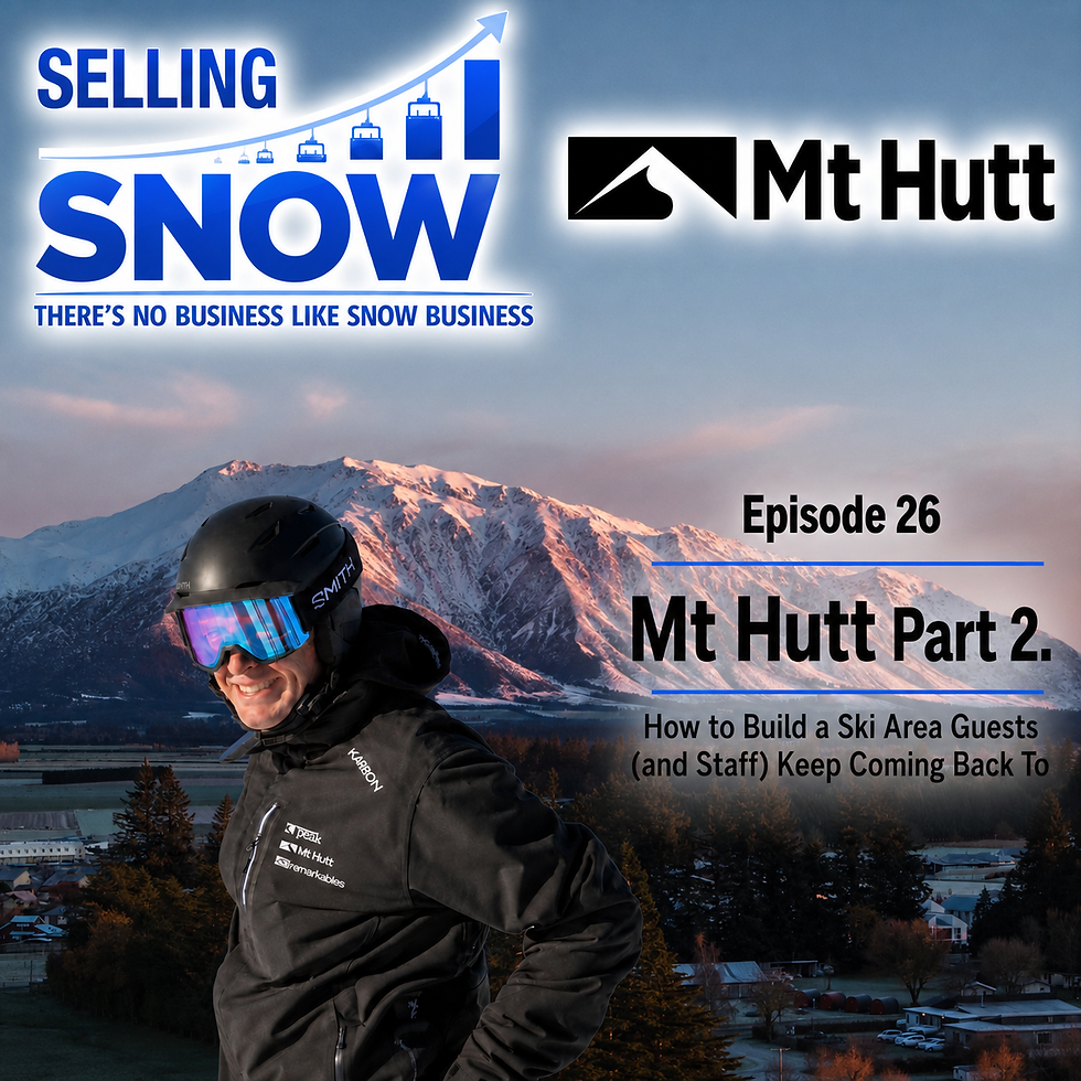 Ep.26 - Part 2 - James Urquhart of Mt. Hutt, New Zealand