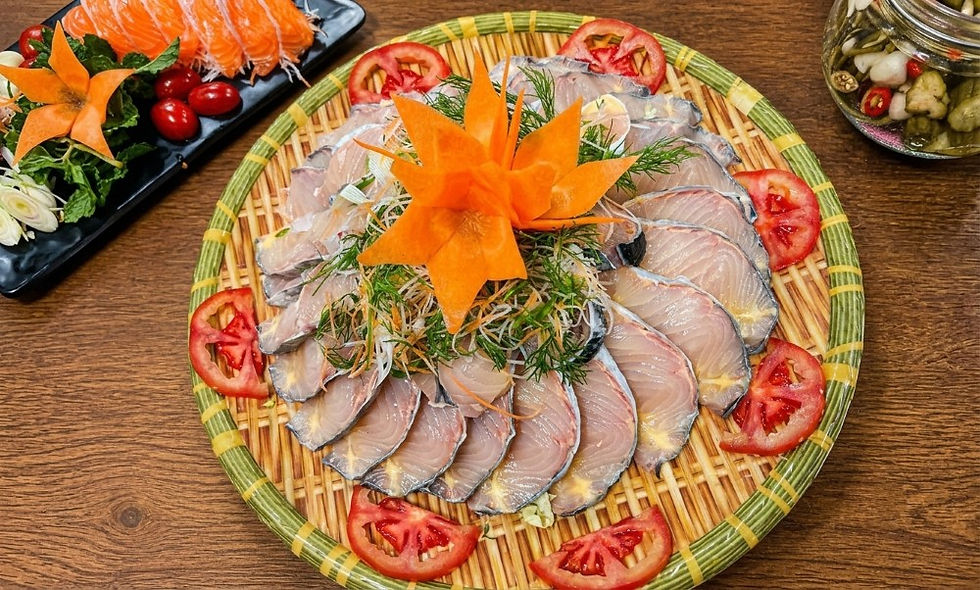 Mẹt cá tầm tươi ngon tại Chạm Quán Sapa