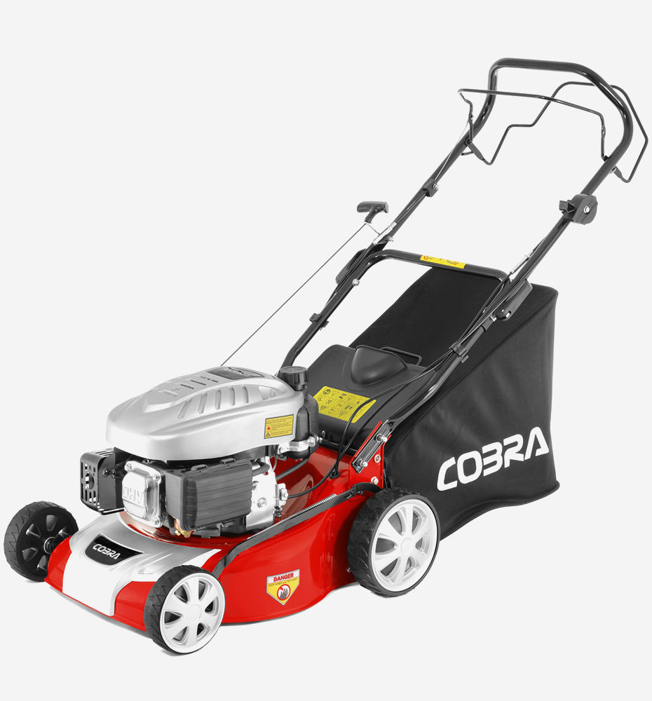 Thumbnail: Cobra M40SPC self propelled 16" petrol 4 stroke lawn mower with Cobra engine