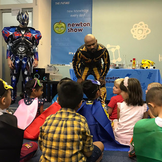 Optimus and Bumble Bee party