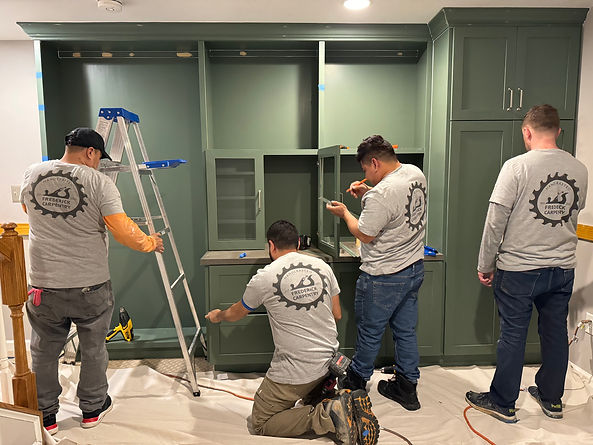 Frederick Carpentry custom home office built-in green color.jpg
