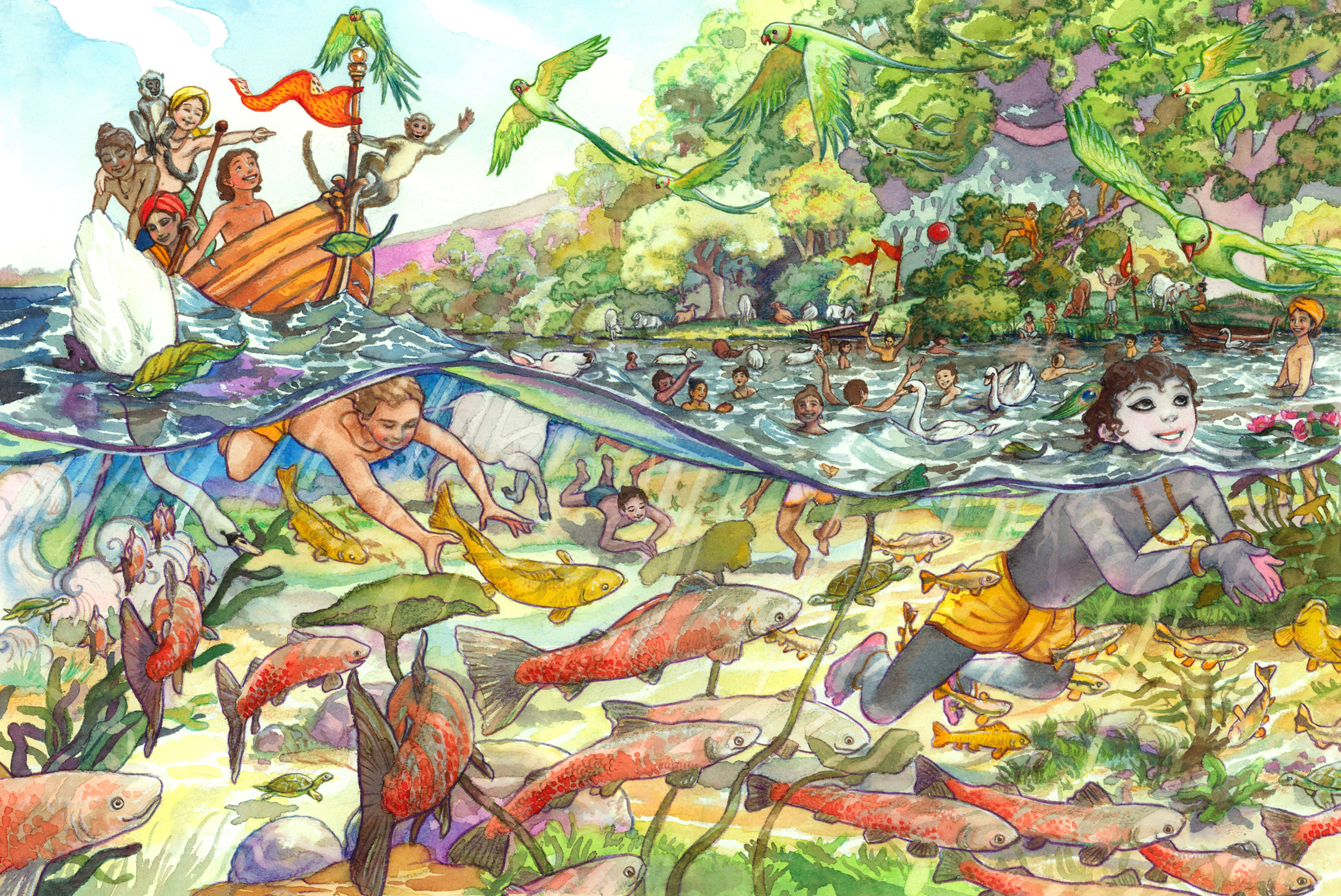 Swimming in the Yamuna