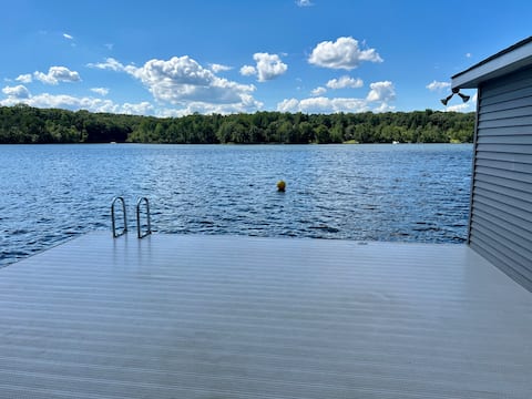 Private dock on the lake