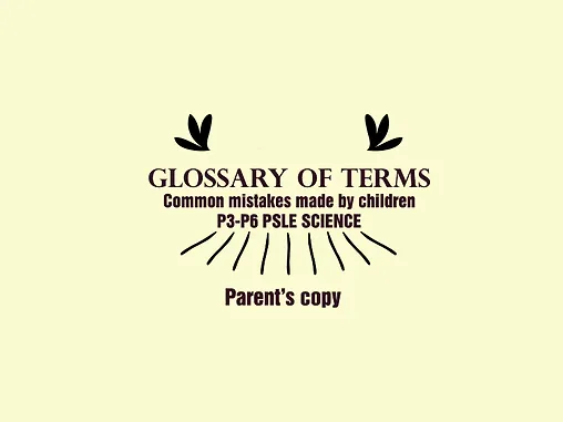 Get Wallpaper Glossary Of Terms Used In Questions Psle Science For iPhone Free