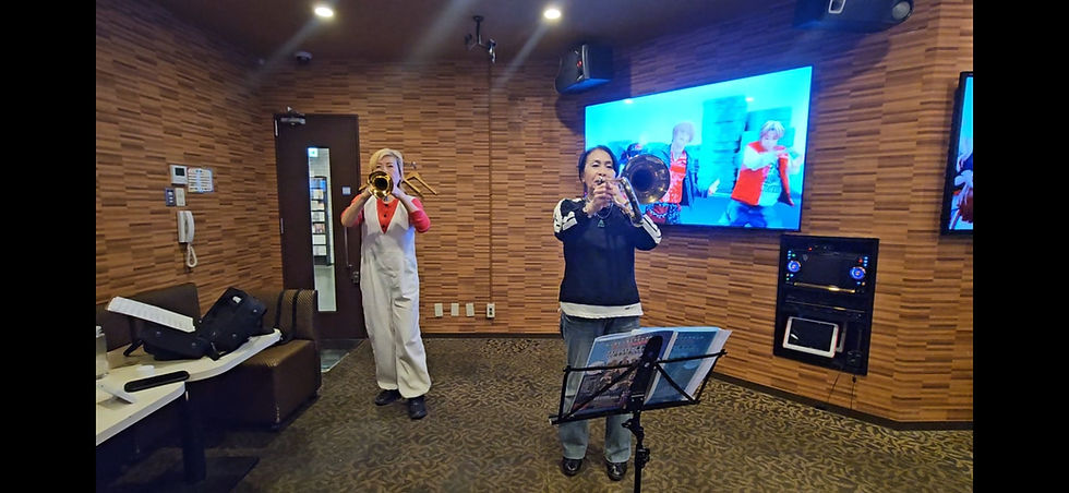 トランペットとトロンボーン~🎵