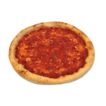 Authentic Italian tomato base for pizza preparation