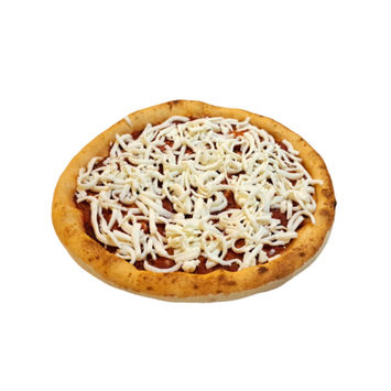 Traditional Margherita pizza with basil and cheese