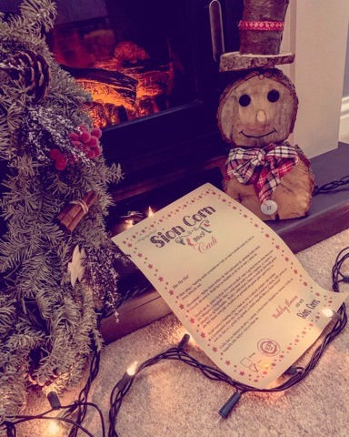 Llythyr Cymraeg i fabi (Nadolig Cyntaf)