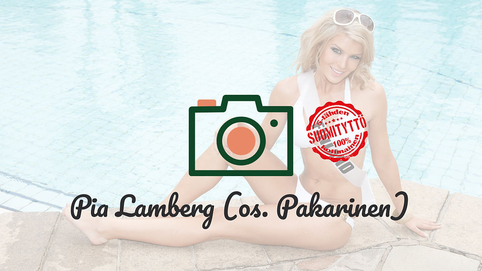 Pia Lamberg vielä Pakarisena vuonna 2011 – suomalainen Miss Universum -kisaaja: kuumat biksukuvat uima-altaalla! 🇫🇮