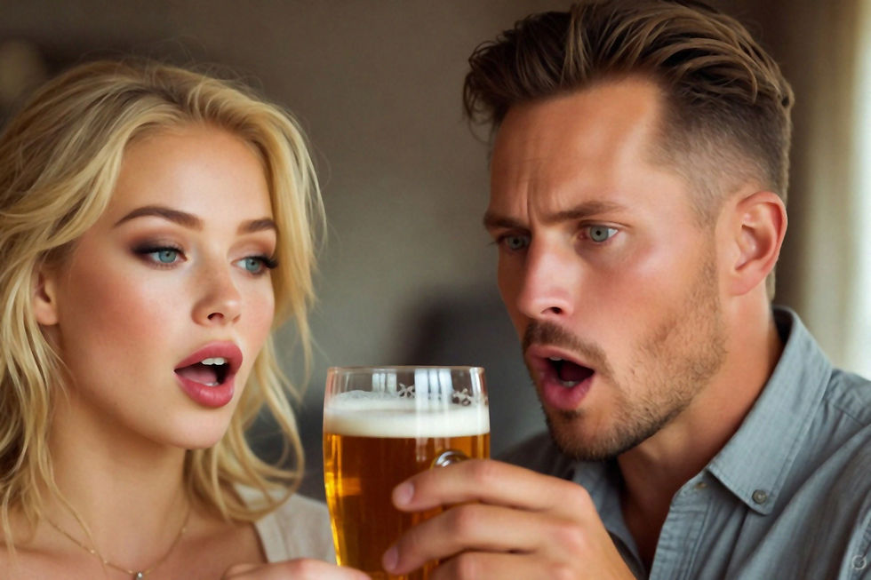 Mikäli mieheltä haluaa kaikki irti sängyssä, ei kannata kieltää olutta -- päinvastoin | kuva: GROK