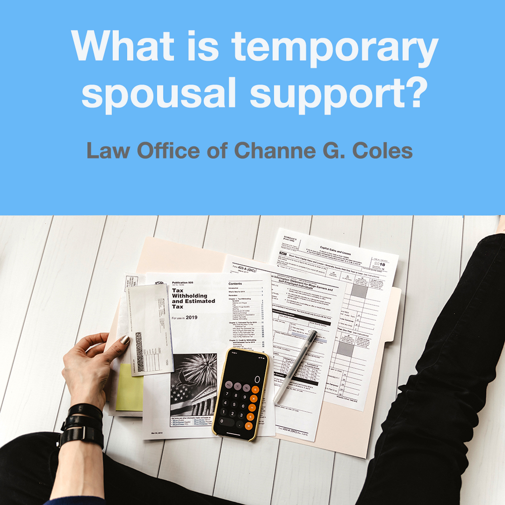 Temporary Spousal Support in California