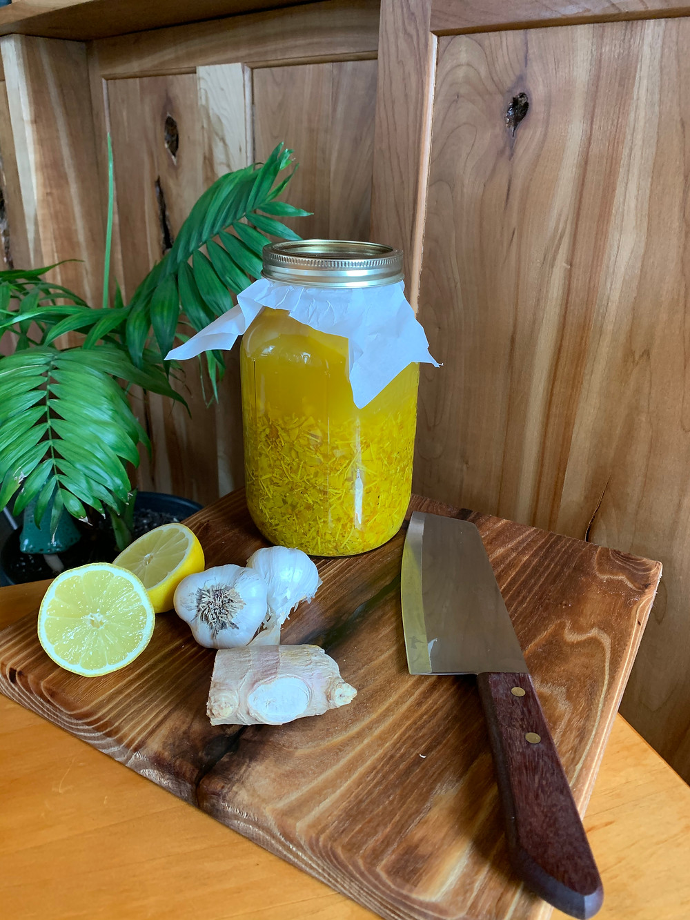 fire cider in mason jar