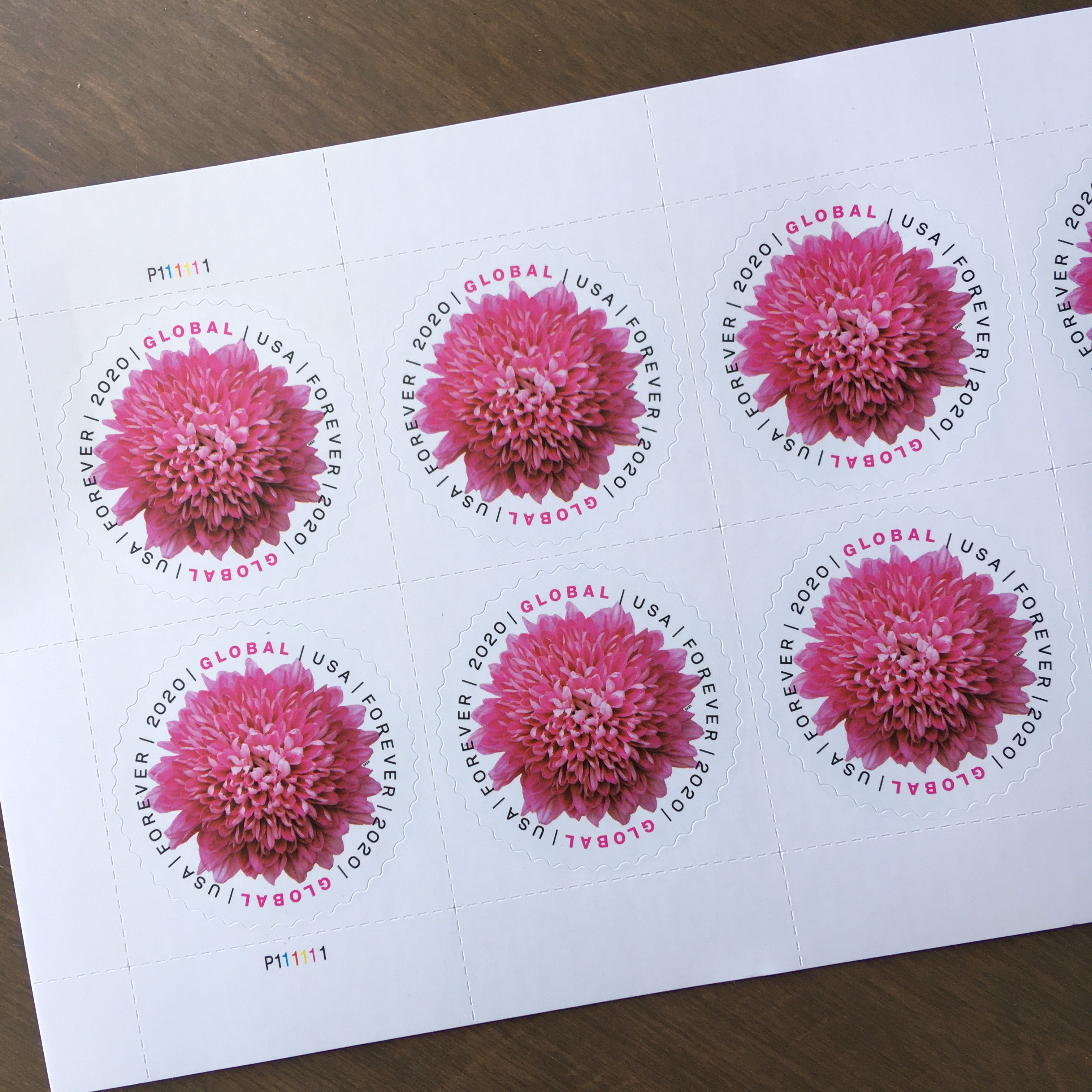 Global Forever international U.S. Postage Stamps (Sheet of 10 Stamps)