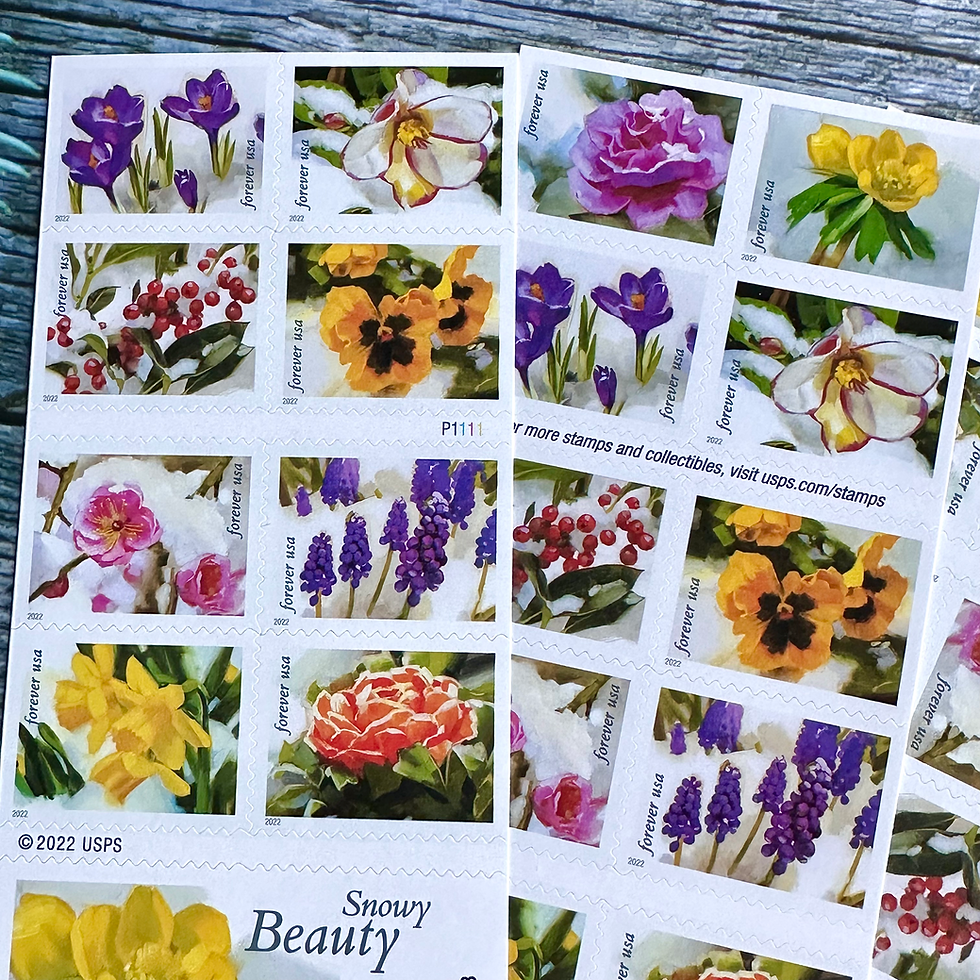 Thumbnail: Snowy Beauty USPS Forever Postage Stamp US First Class Postal Holiday