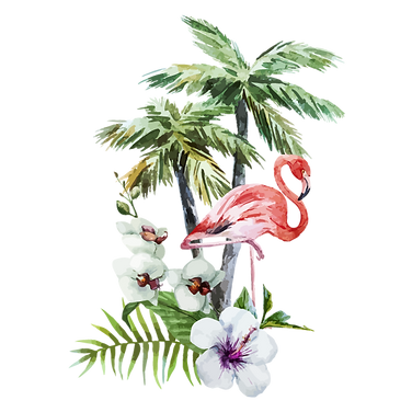 熱帯の花フラミンゴ