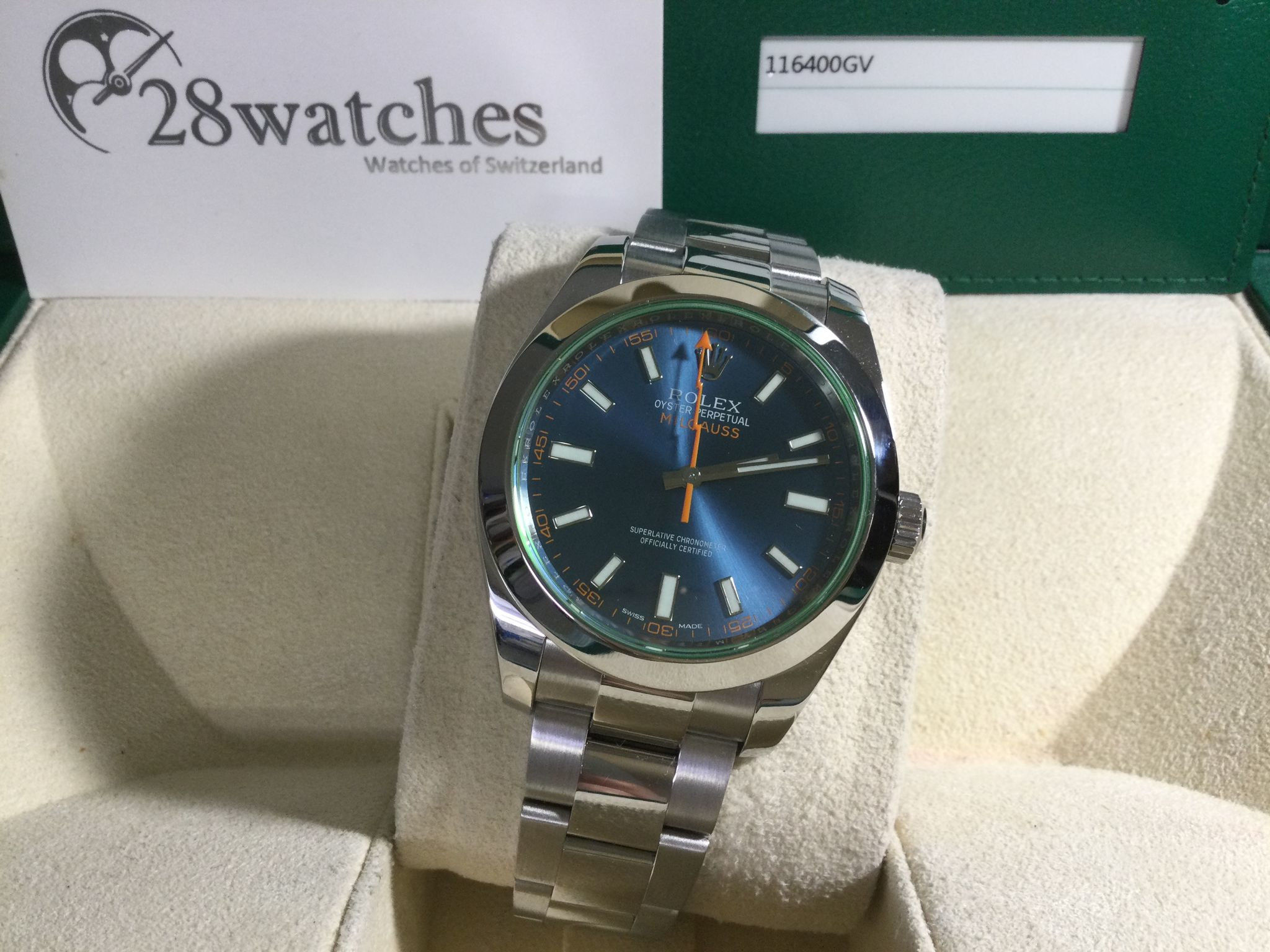 Pre-Owned Rolex Milgauss 116400GV Blue - Causeway Bay branch