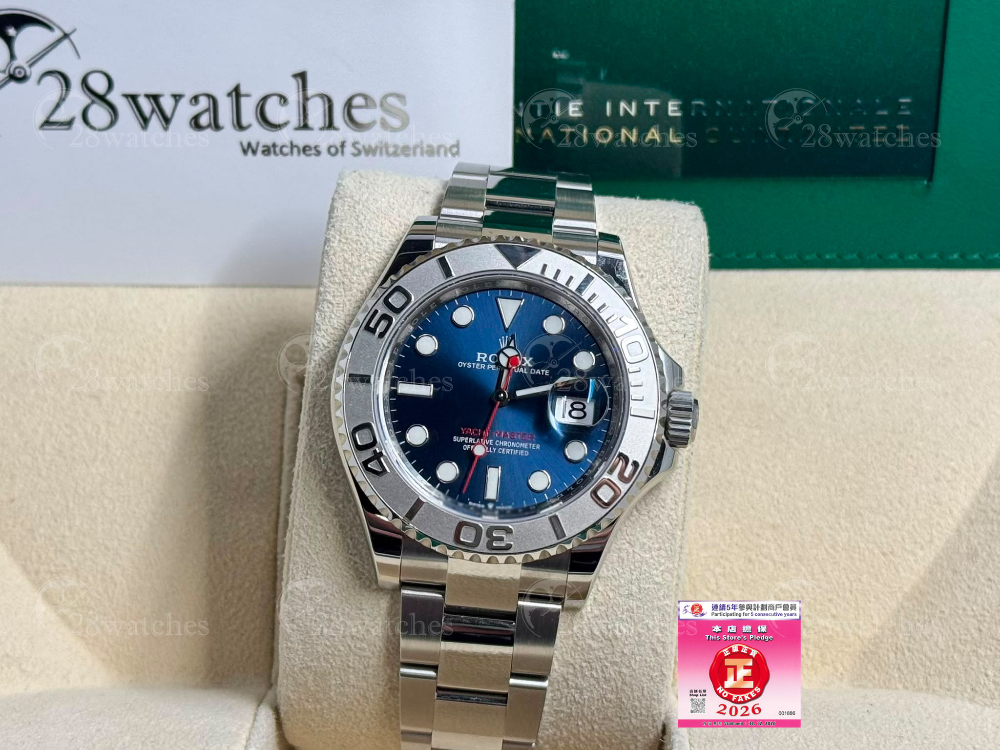 NOS Rolex Yacht-Master 126622 - Causeway Bay branch