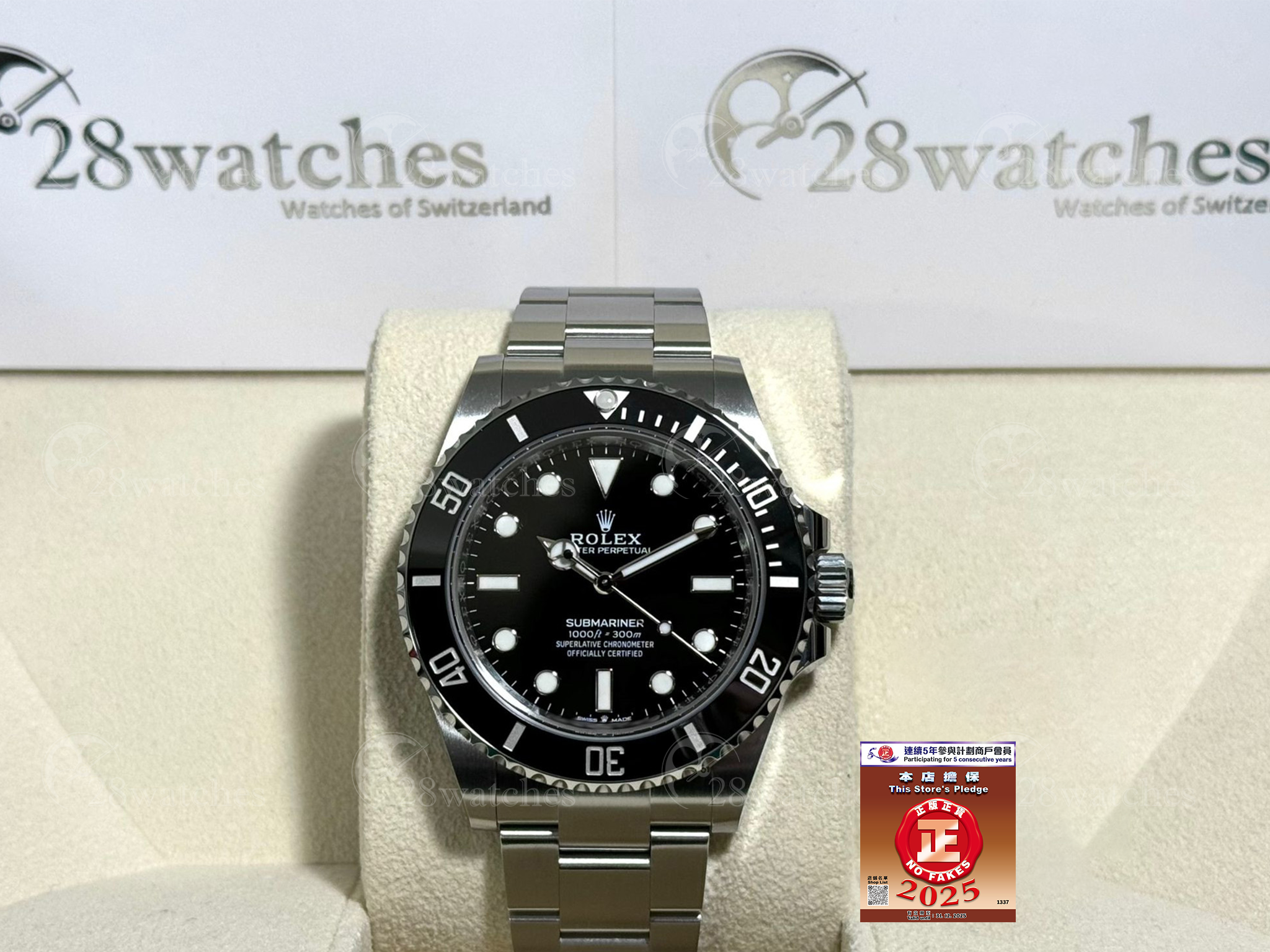 Brand new Rolex Submariner 124060-0001 Black NXW082 - Causeway Bay branch
