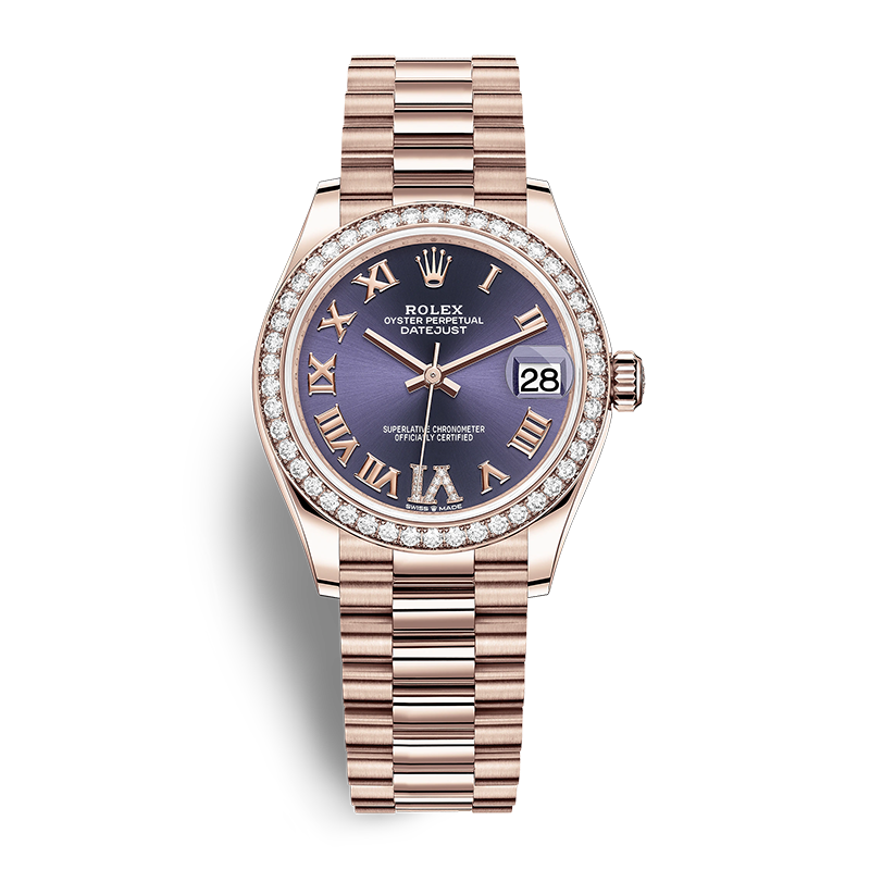 Rolex Day-Date 278285rbr-0023 Aubergine w/D - New
