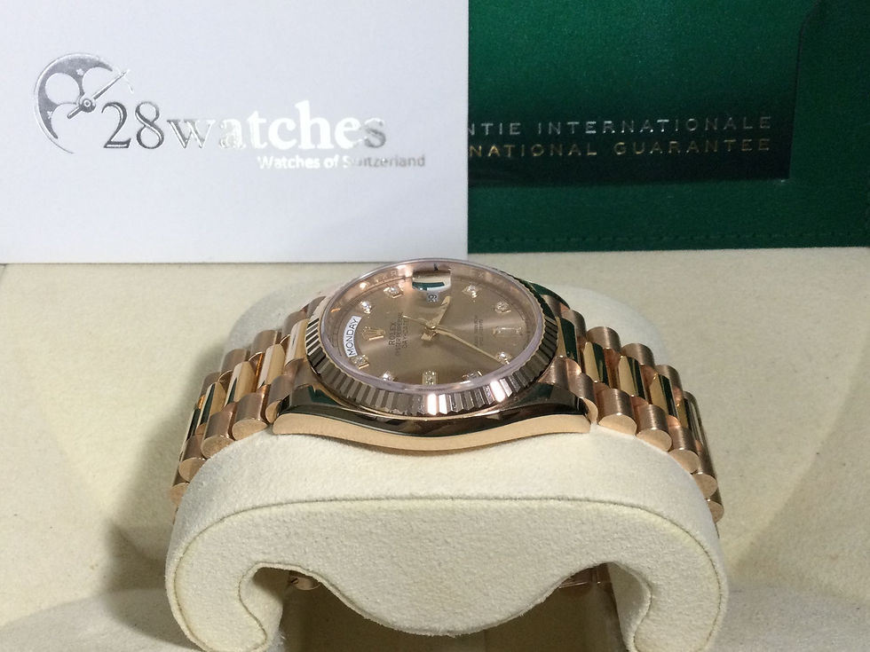 Thumbnail: Pre-Owned Rolex Day Date 36 128235-0009 Pink W/D - Causeway Bay branch