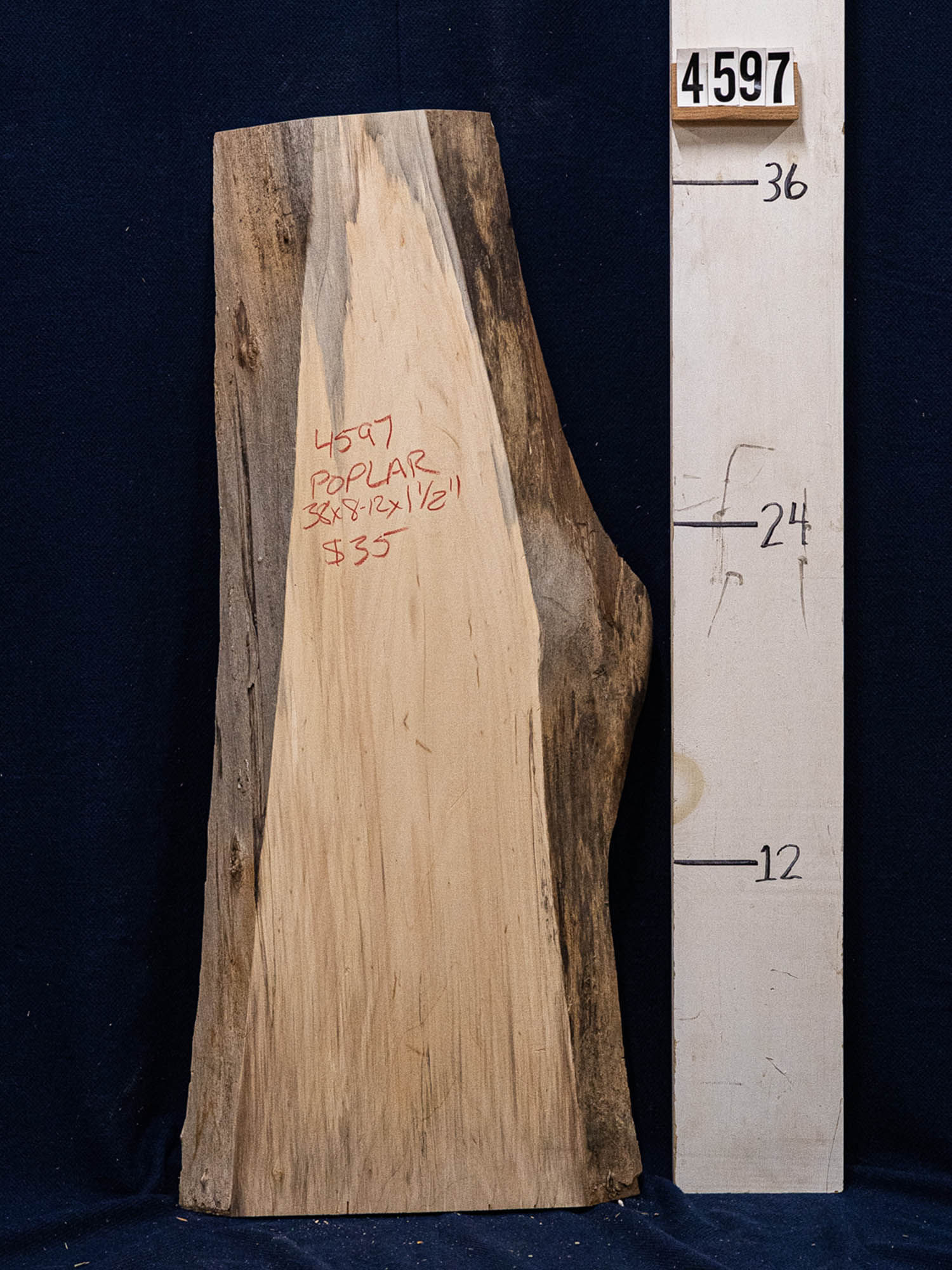 Poplar slab
