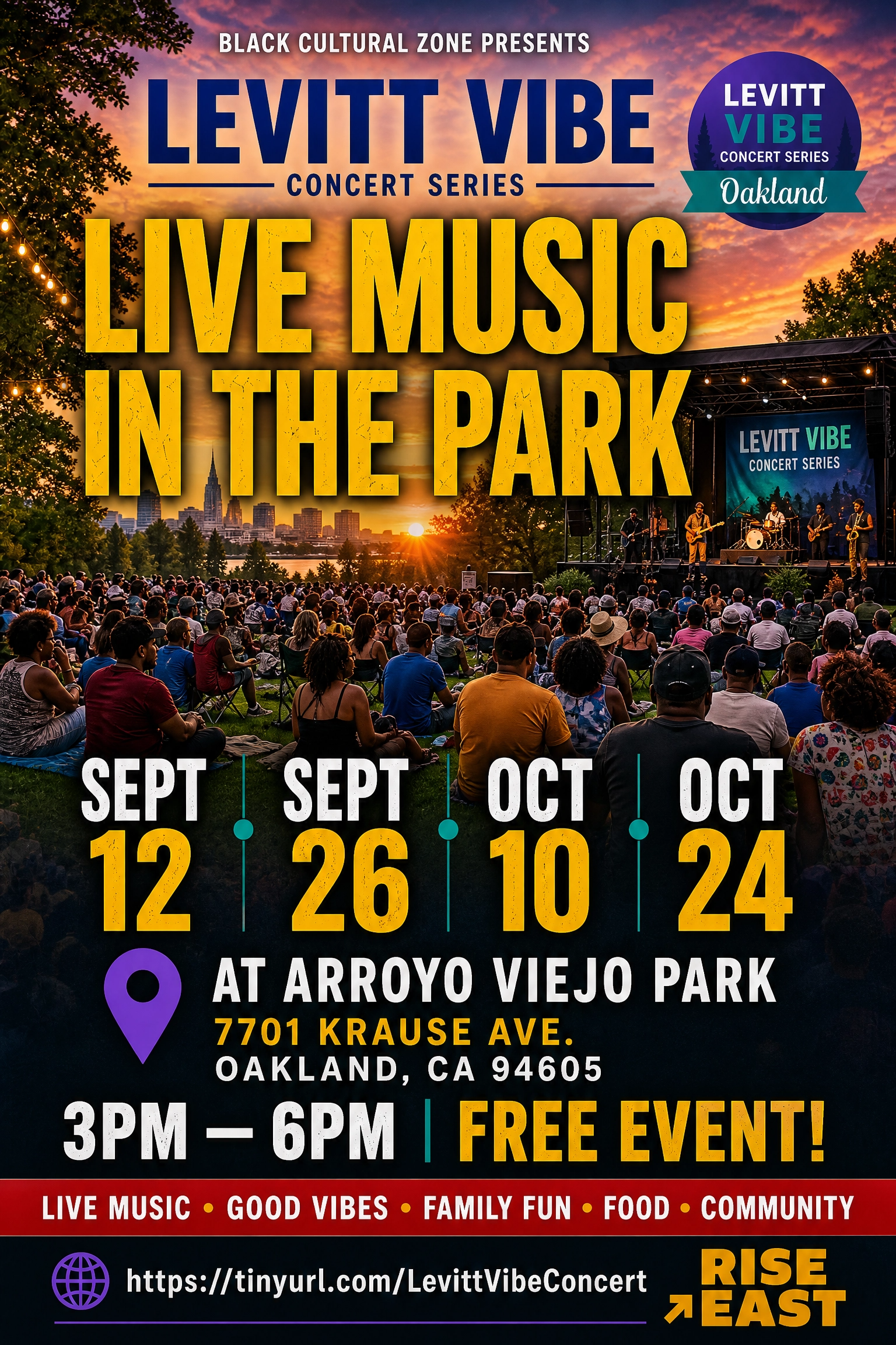 Levitt Vibe Concert Series at Arroyo Viejo Park