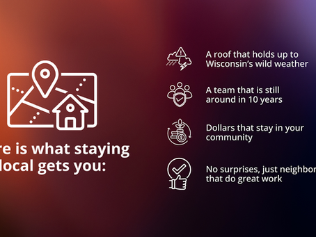 what staying local gets you infographic