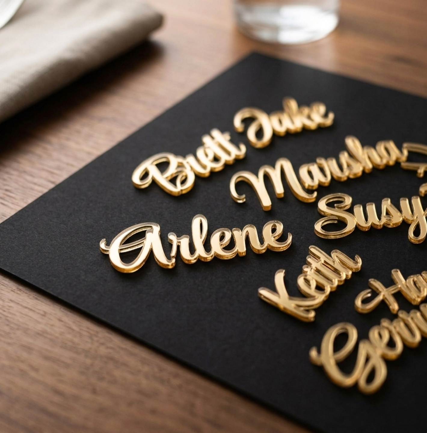 Custom Acrylic Name Place Cards