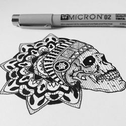 Mandala-skull...Hope you like it