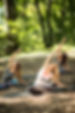 Sound healing session during a holistic retreat in the Appalachian Mountains at our nature-based retreat center.